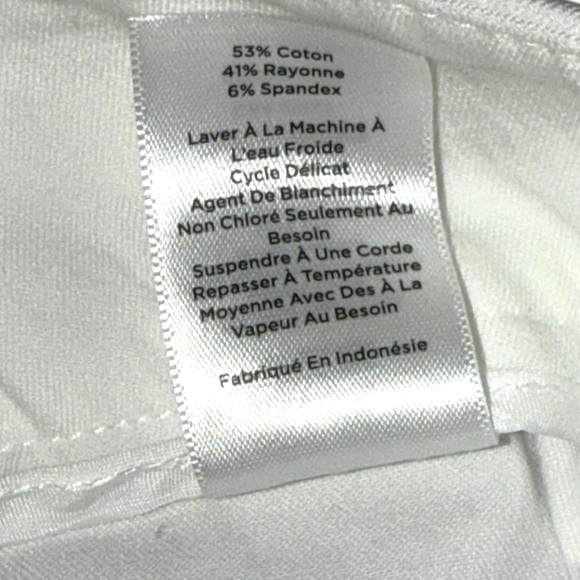 TALBOTS CHATHAM ANKLE PANTS - 14 White - Picture 5 of 12